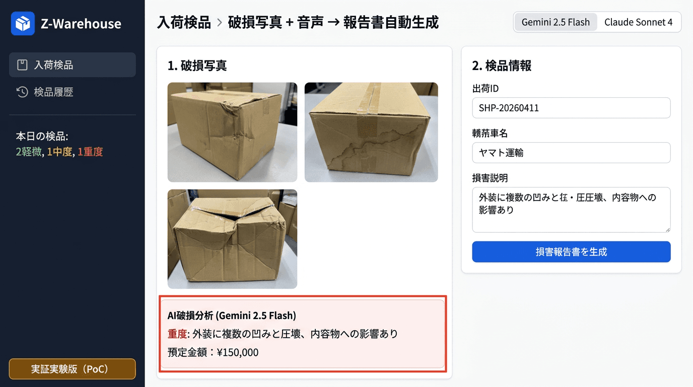 AI入荷検品システム Z-Warehouse