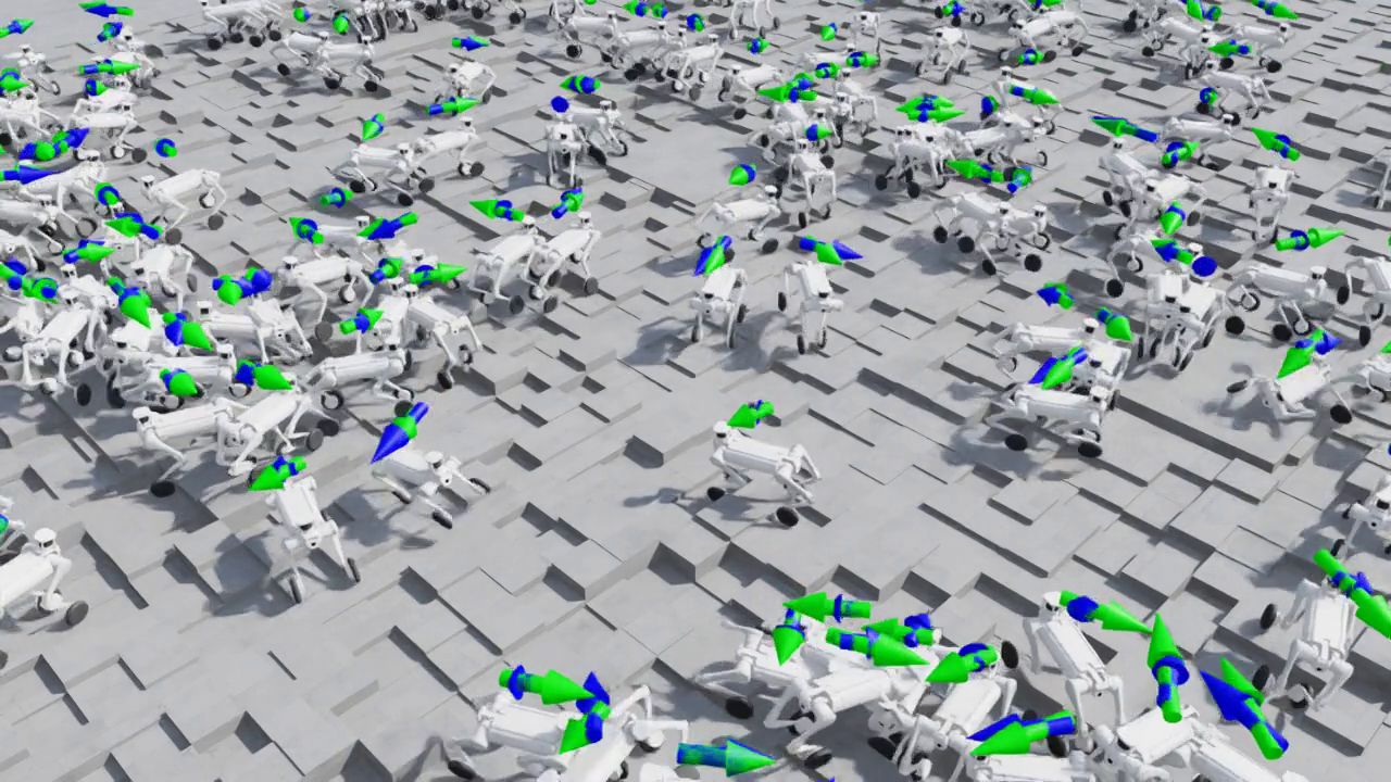 四脚ロボット 不整地歩行ポリシー開発