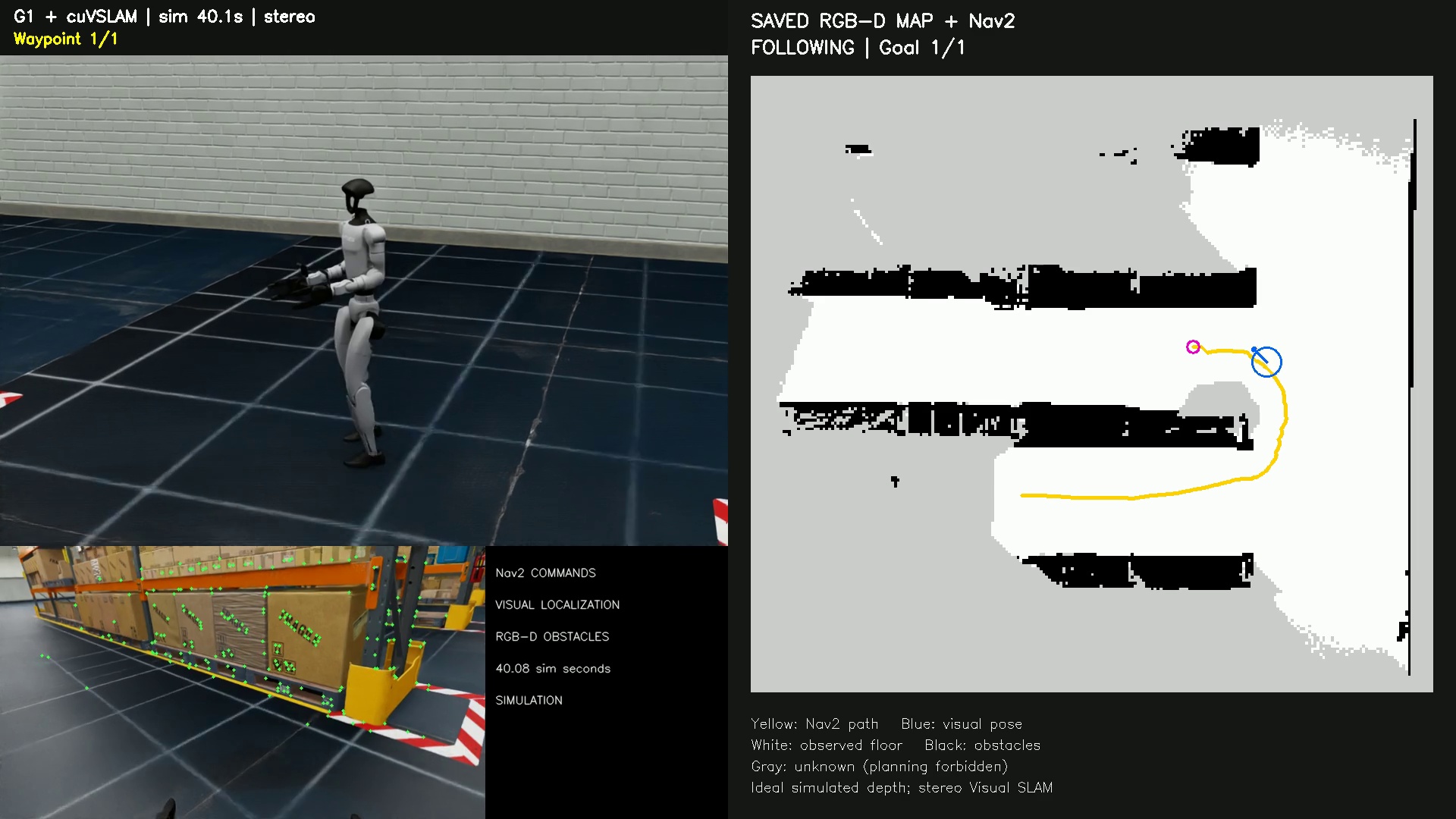 ROS2 Nav2でG1が途中停止する原因を検証|Visual SLAMと通行地図